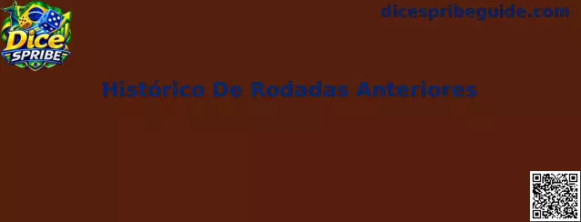 Histórico de Rodadas Dice Spribe